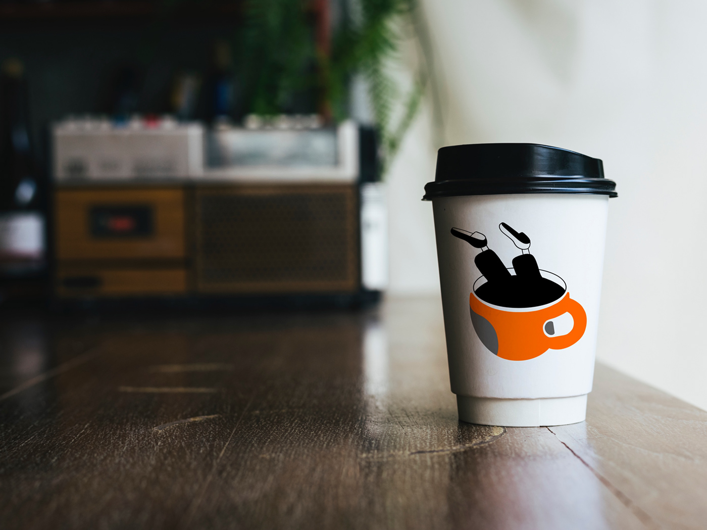 branding  Coffee House fika logo