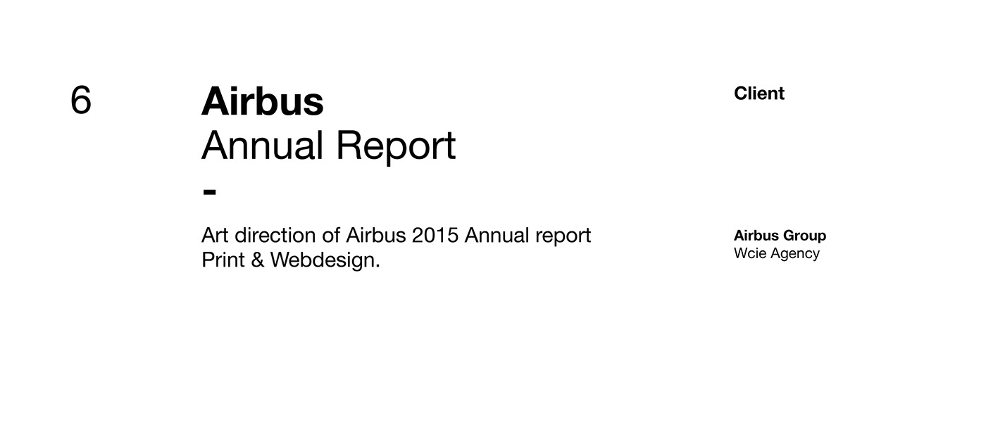 Adobe Portfolio branding  print Airbus corporate ArtDirection