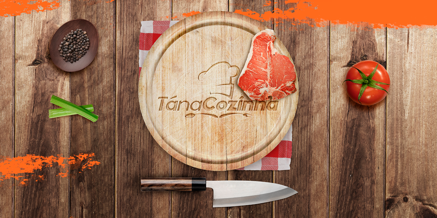 cozinha culinária Comidas gastronomia Logotipo identidade visual
