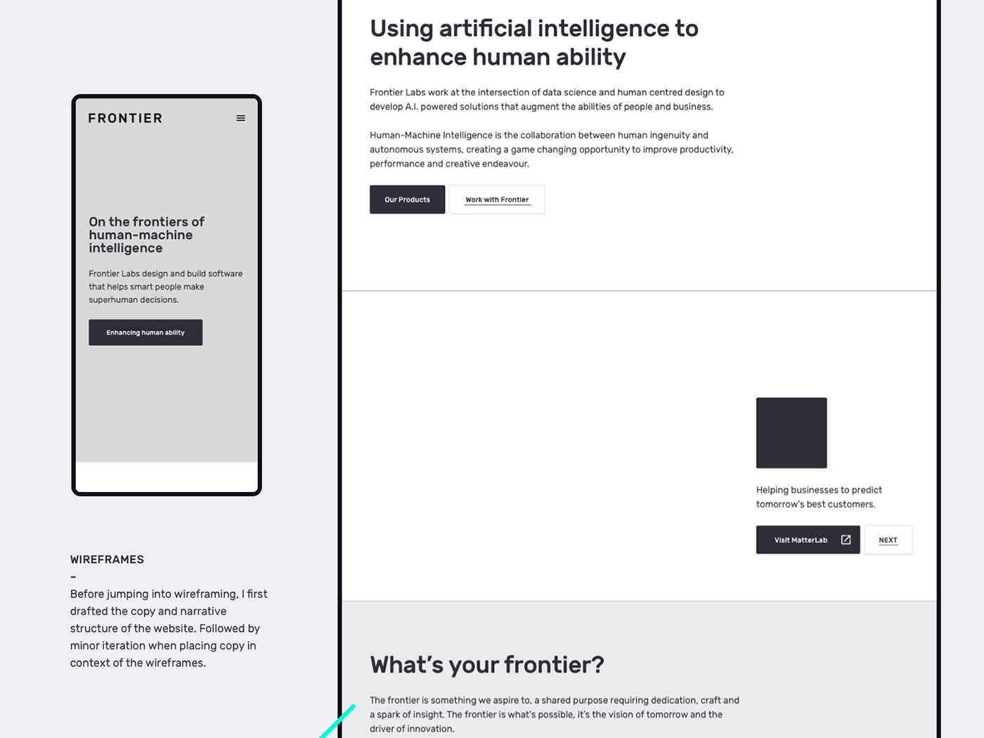artificial intelligence augmented intelligence brand identity logo parallax UI User Experience Design user interface design ux Website Design