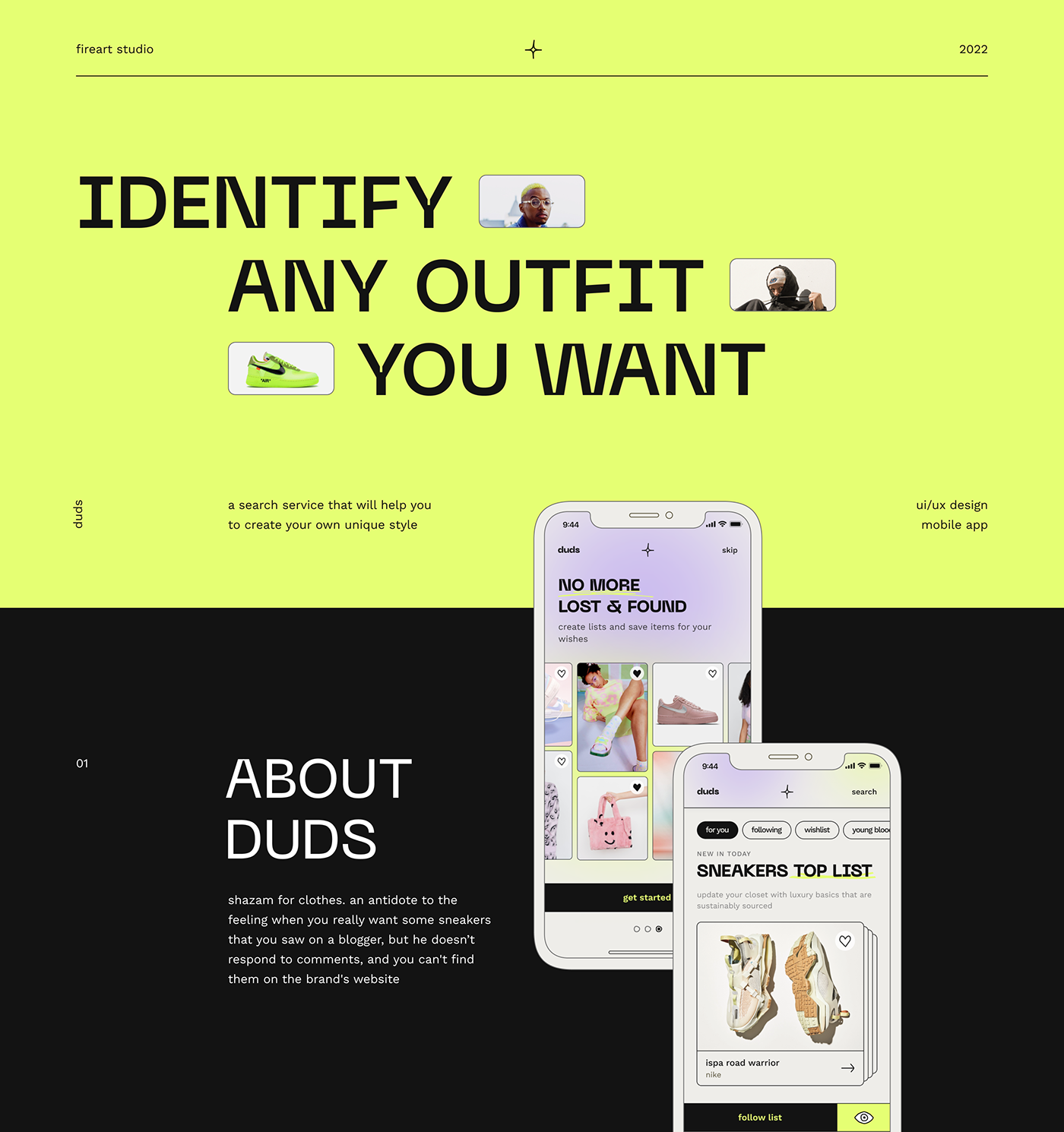 app Fashion  mobile Mobile app streetwear Style typography   UX UI DESign Fireart fireart studio