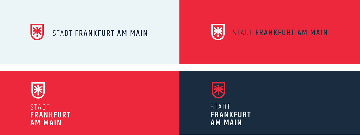 Frankfurt city stadt germany Deutschland logo brand modern minimalist coat of arms