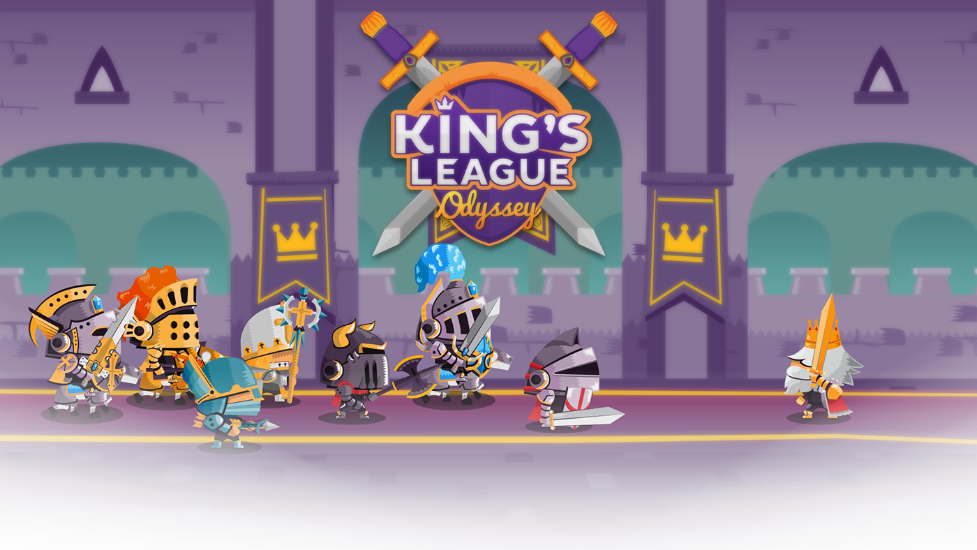 casual strategy game Games the king's league odyssey journey battle Character icons map UI design