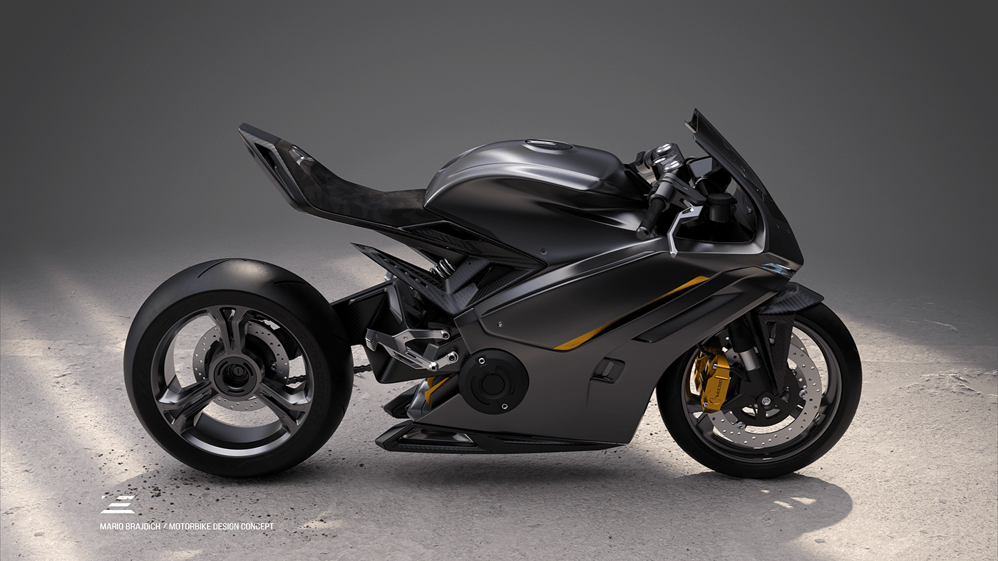 motorcycle 3d modeling digital 3d automotive   Hard Surface Modeling
