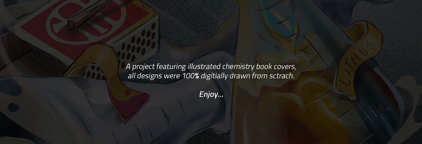 book covers ILLUSTRATION  Digital Art  artwork digital illustration science chemistry Education school University