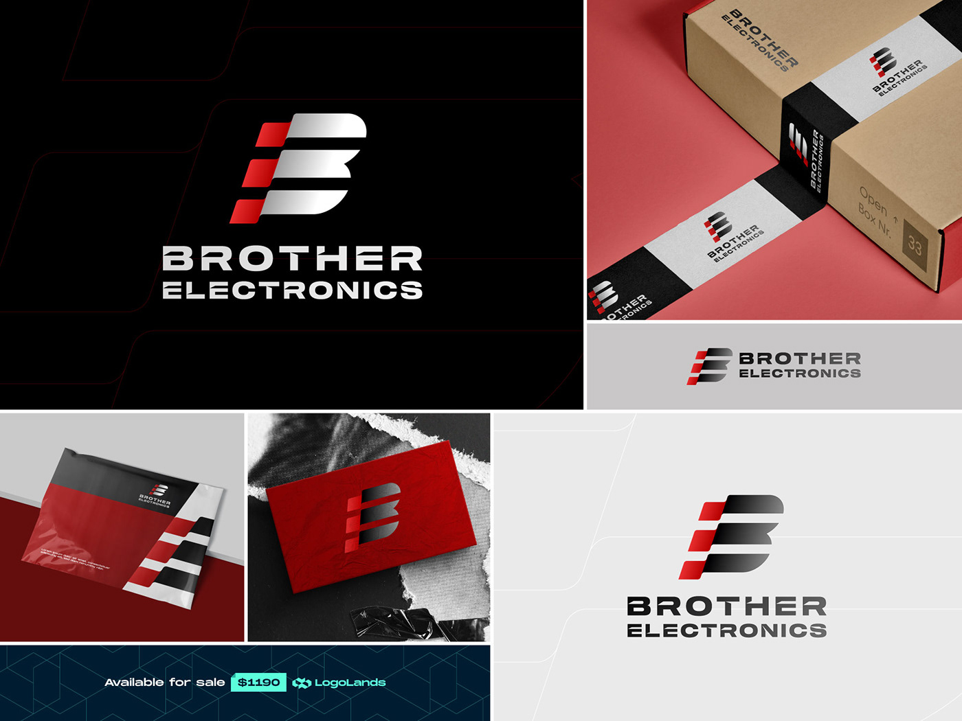 brother Electronics Technology brand identity Logotype Logo Design logos letter initial be