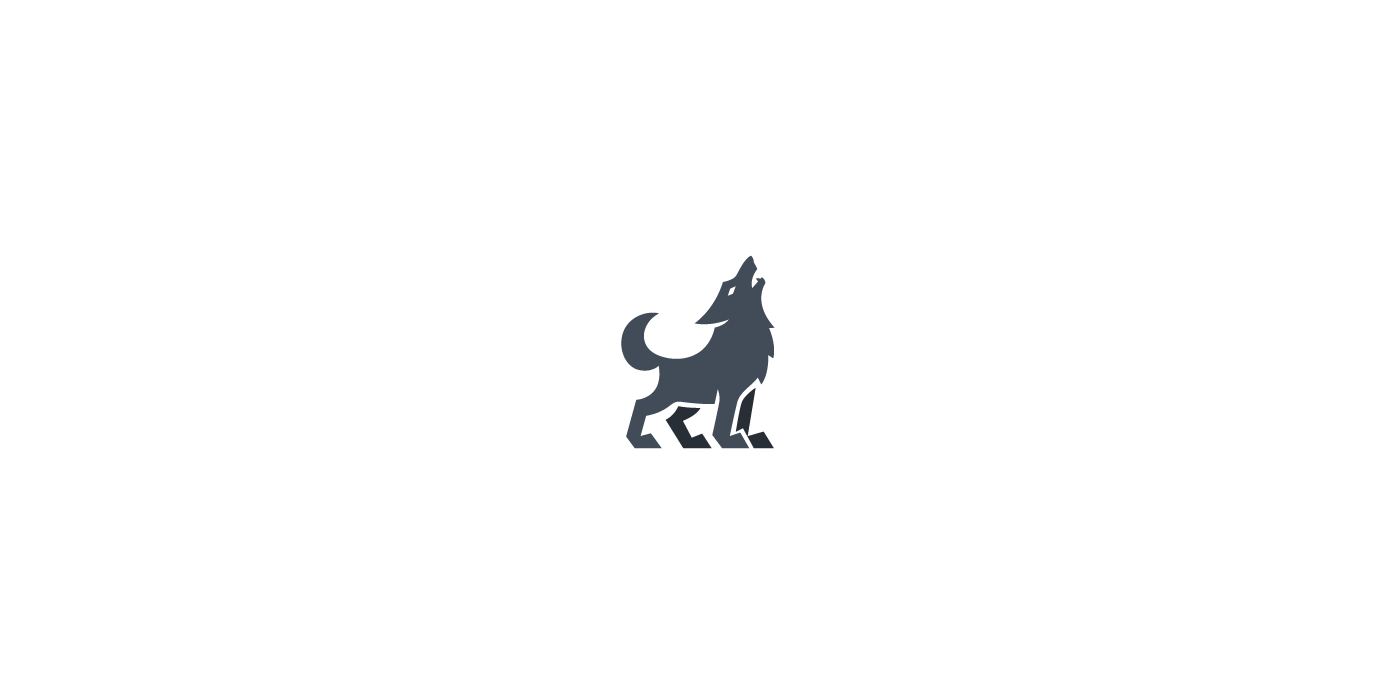 wolf logo wolf animal logo Logo Design negative space creative logo logo animal logos logo collection animals