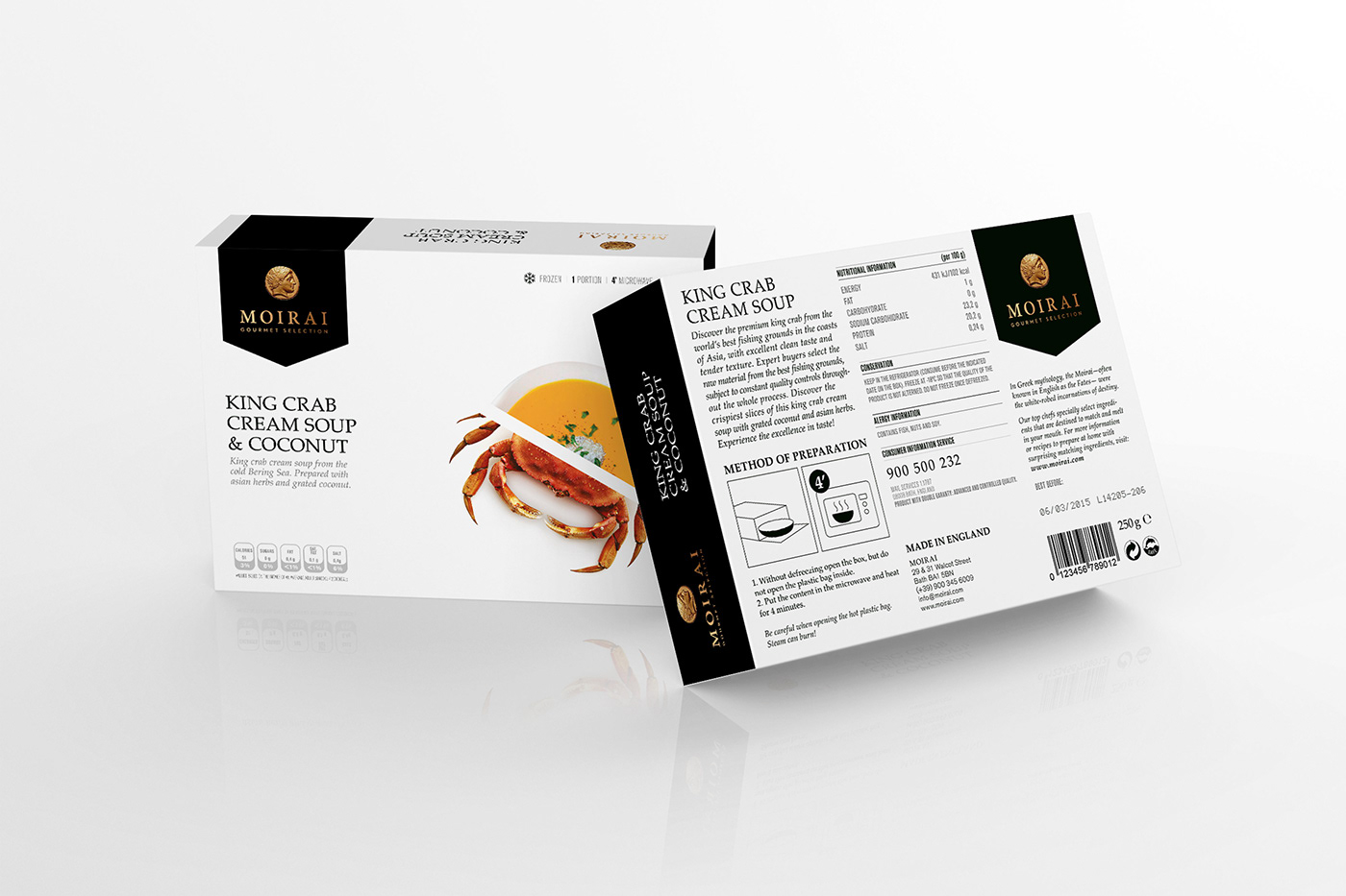 Adobe Portfolio gourmet premium Food  frozen food luxurious Supermarket vnedkova ELISAVA PACK gourmet packaging premium packaigng