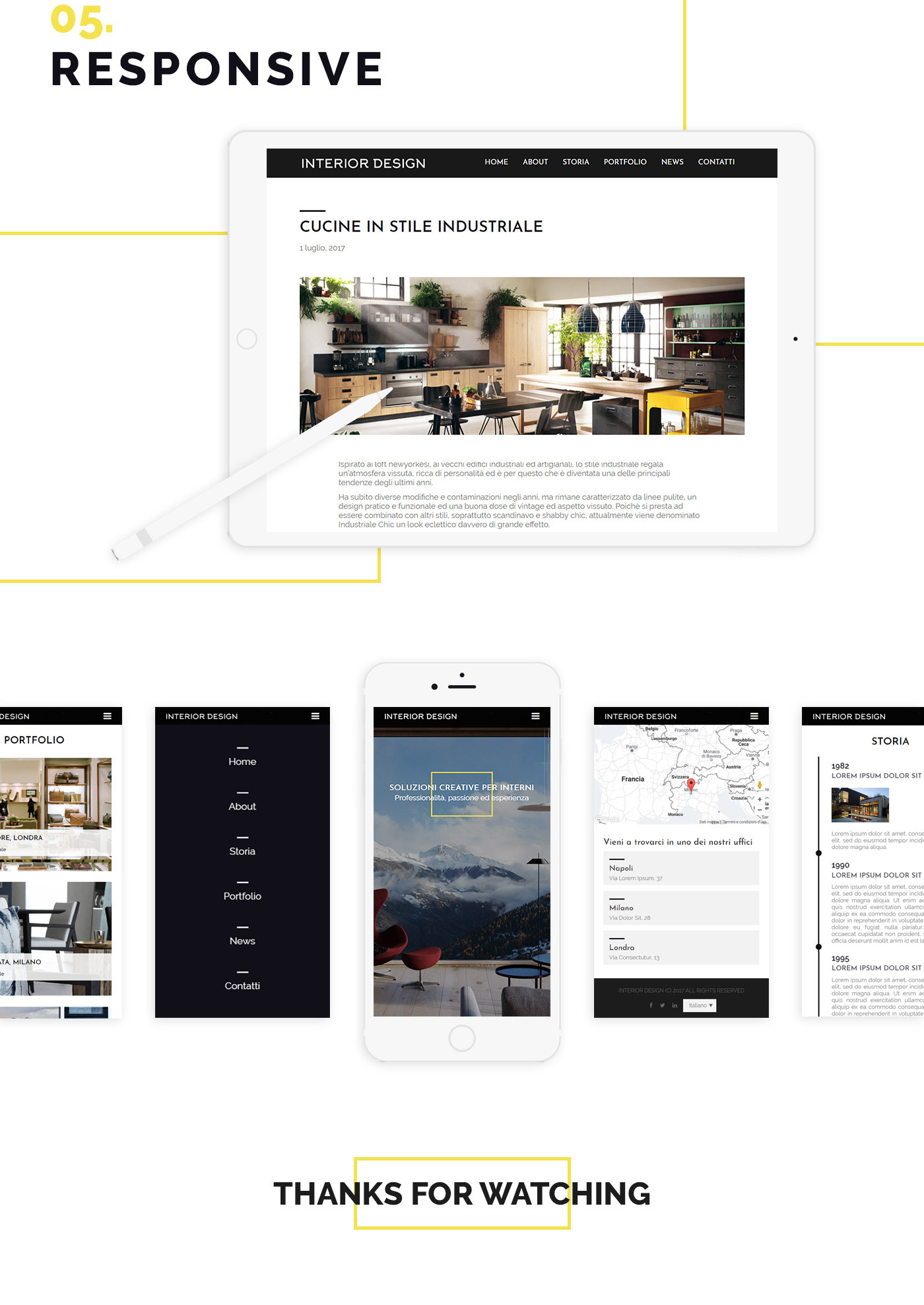 interior design  Responsive Web Design  UX design ui design css HTML wordpress Mockup inspire