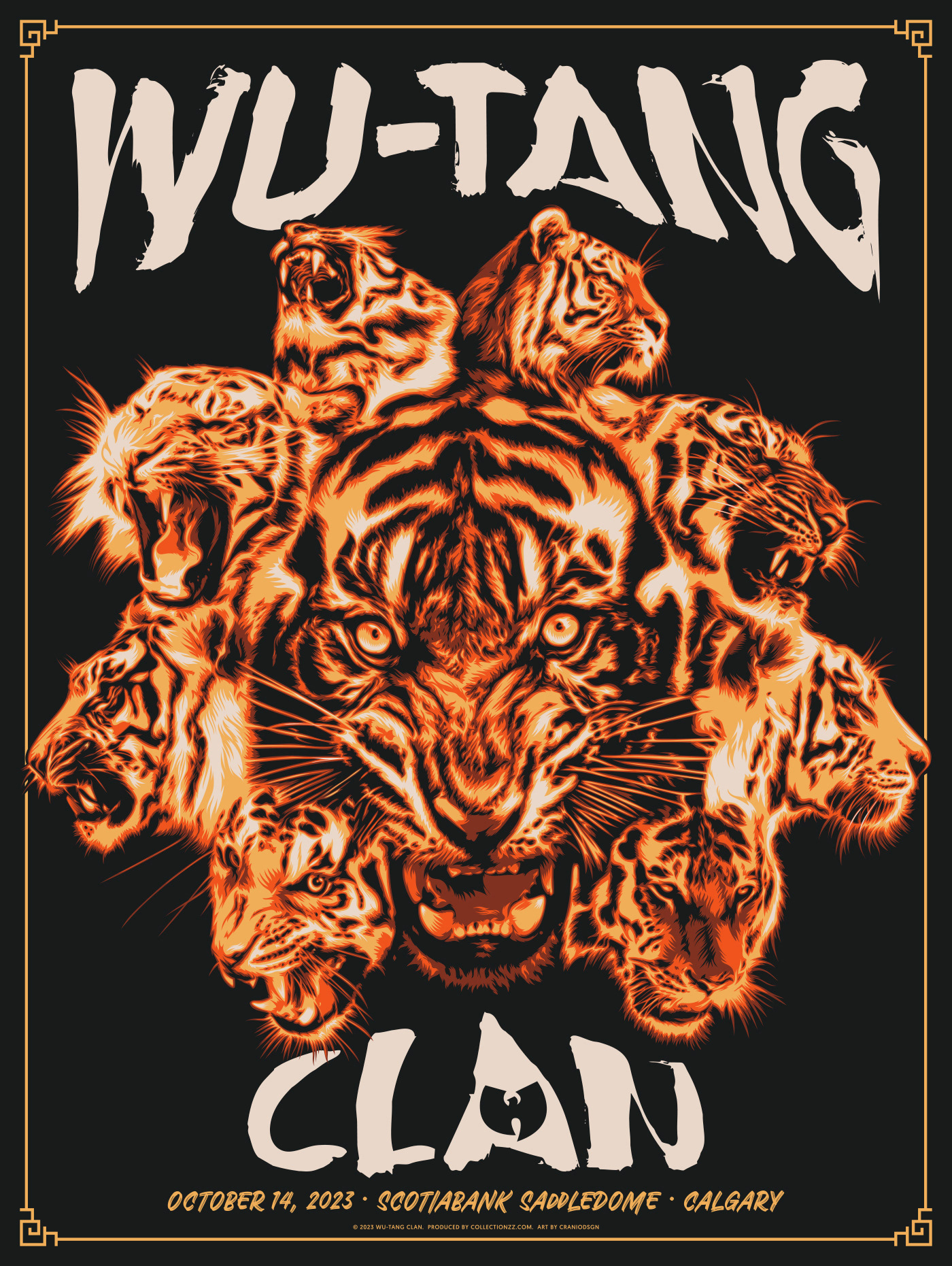 calgary poster official vector print tiger rap hip-hop Show music