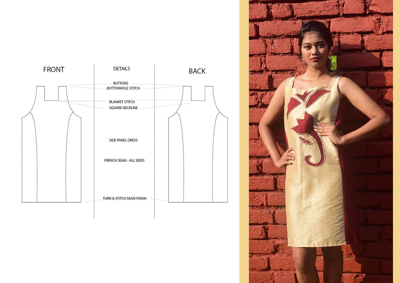 applique craft cluster design Fashion  Flats garment sdt surface design textile