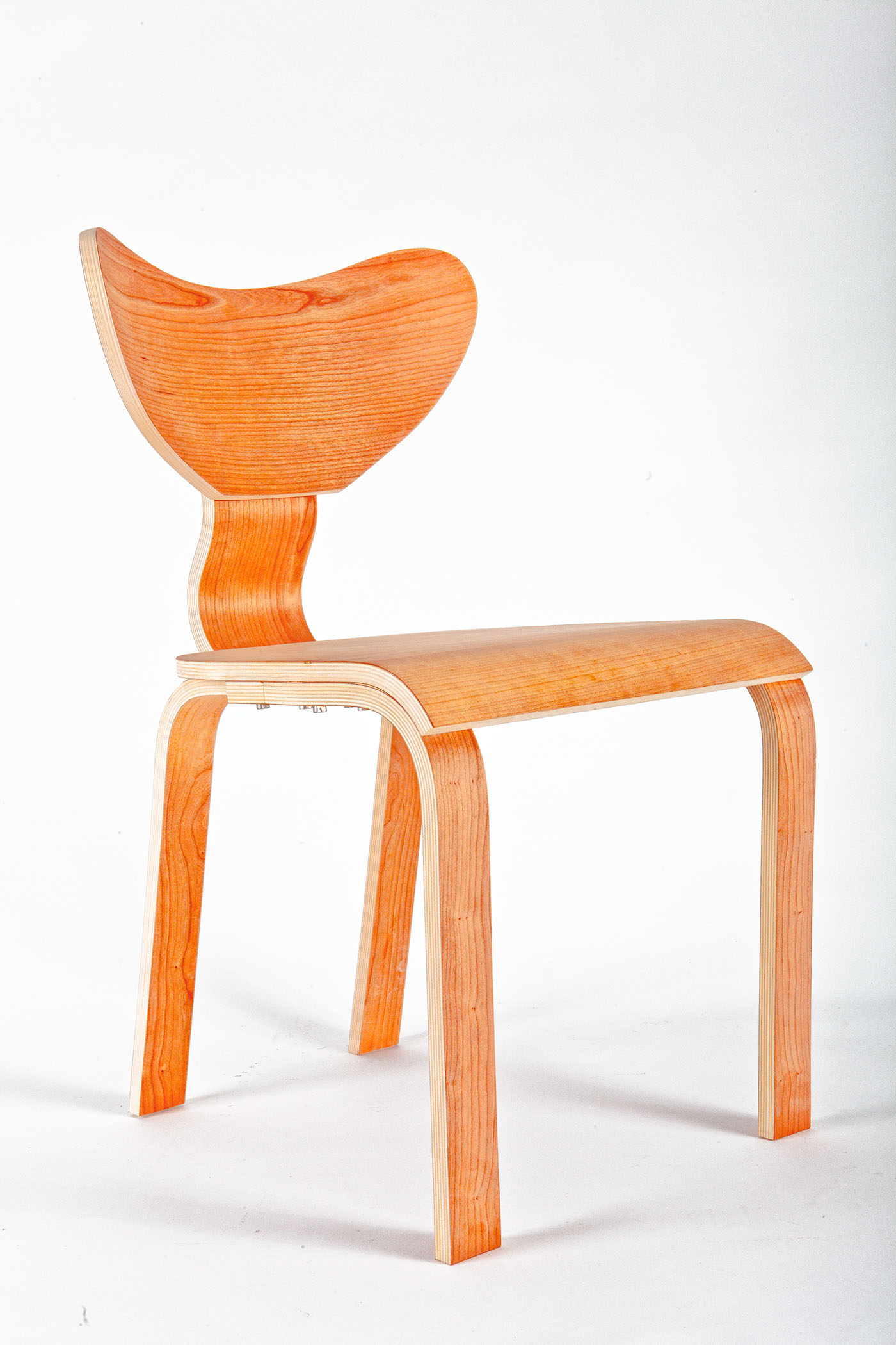 furniture wood chair cherry veneer design modern bentplywood flatpack