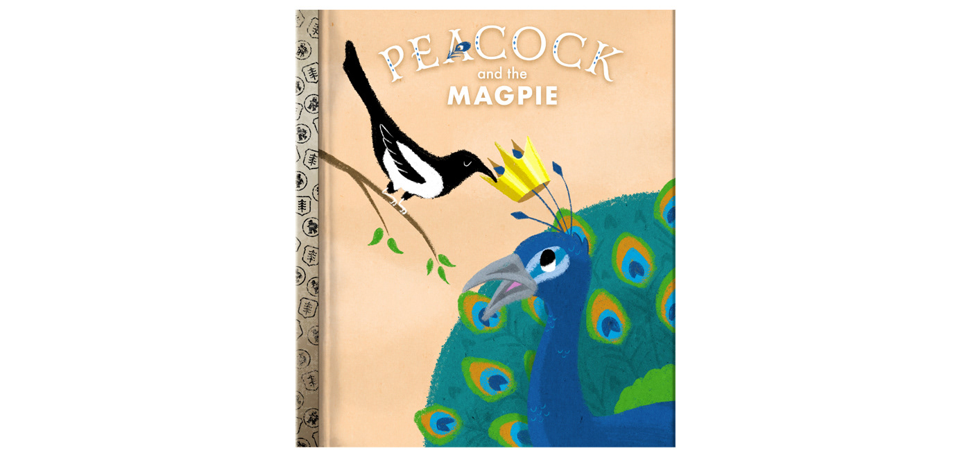 golden book children's book illustration fable MID-CENTURY birds Character design 