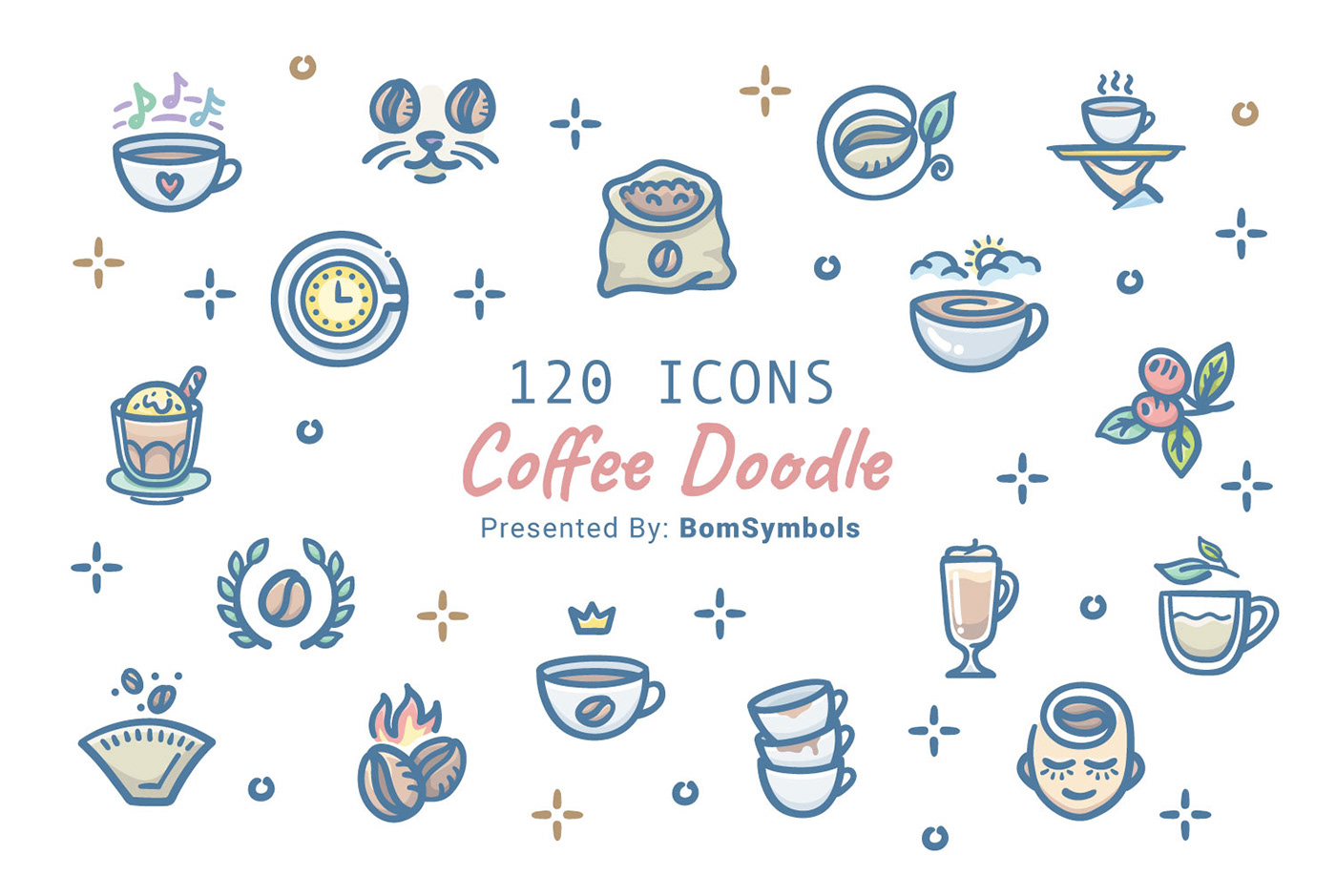 Icon logo Coffee - Drink cup Tea - hot drink cafe