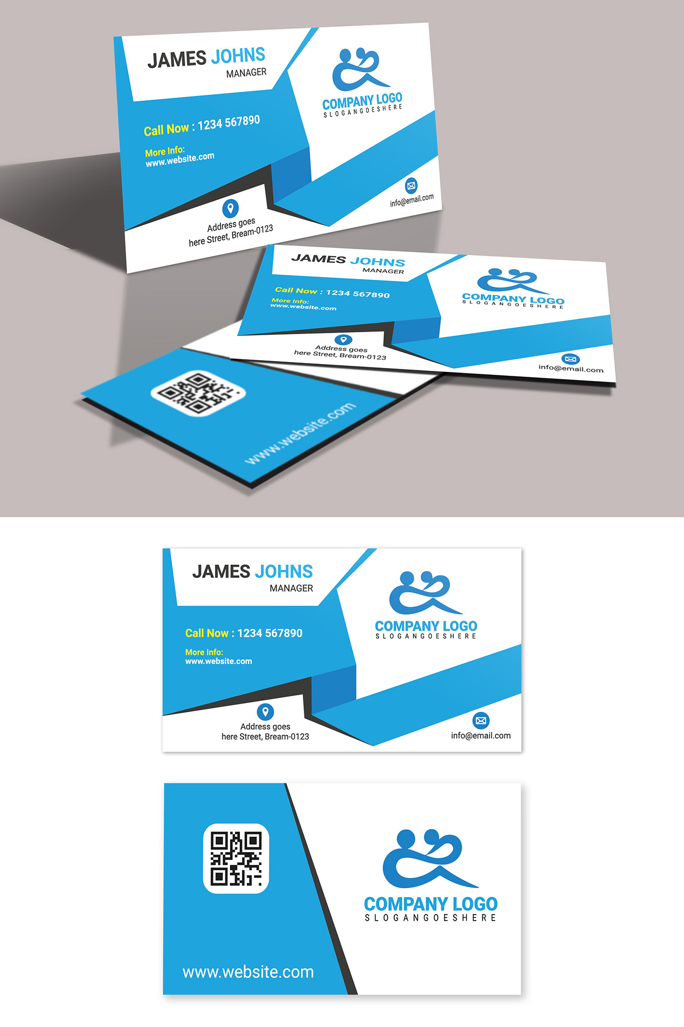 logo business card business abstract card template Layout presentation Stationery corporate