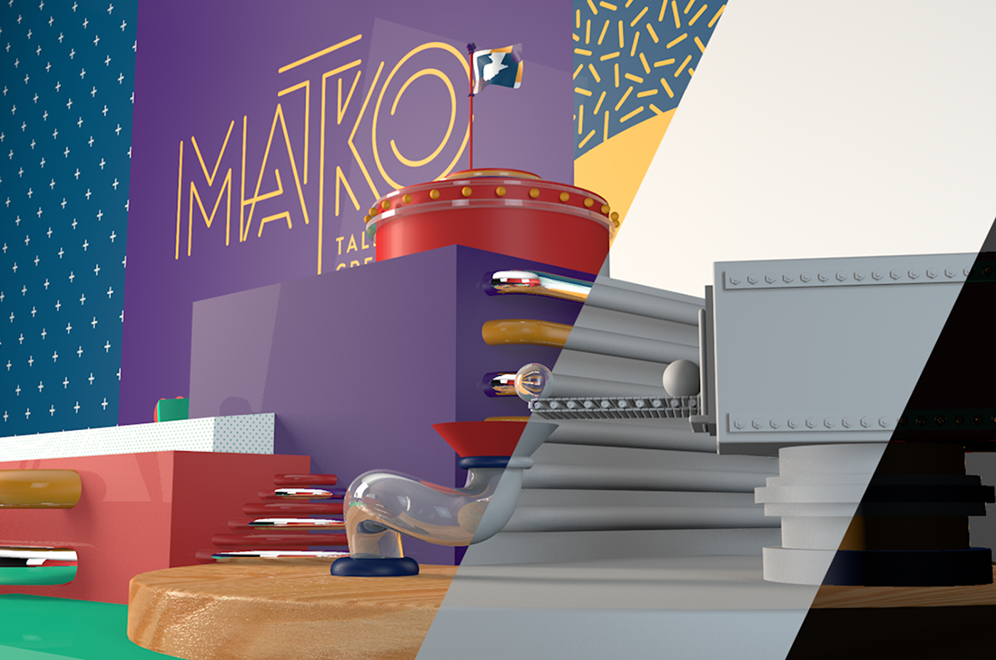 motion graphics  Guatemala we are krft krft design studio brand video matko guatemala 3D cinema 4d Render