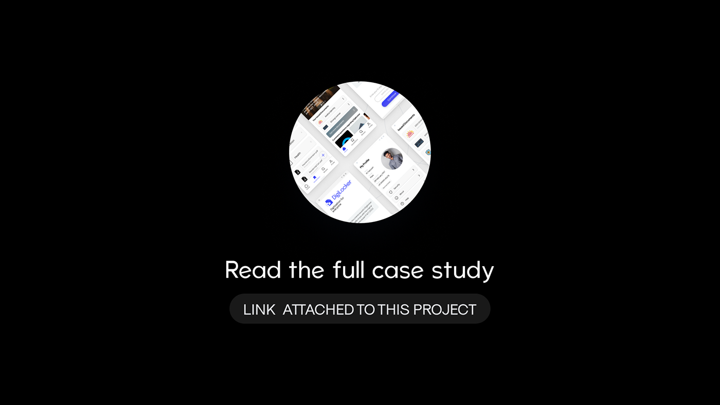 app design Case Study digilocker Figma interface design Mobile app redesign ui design UI/UX user interface