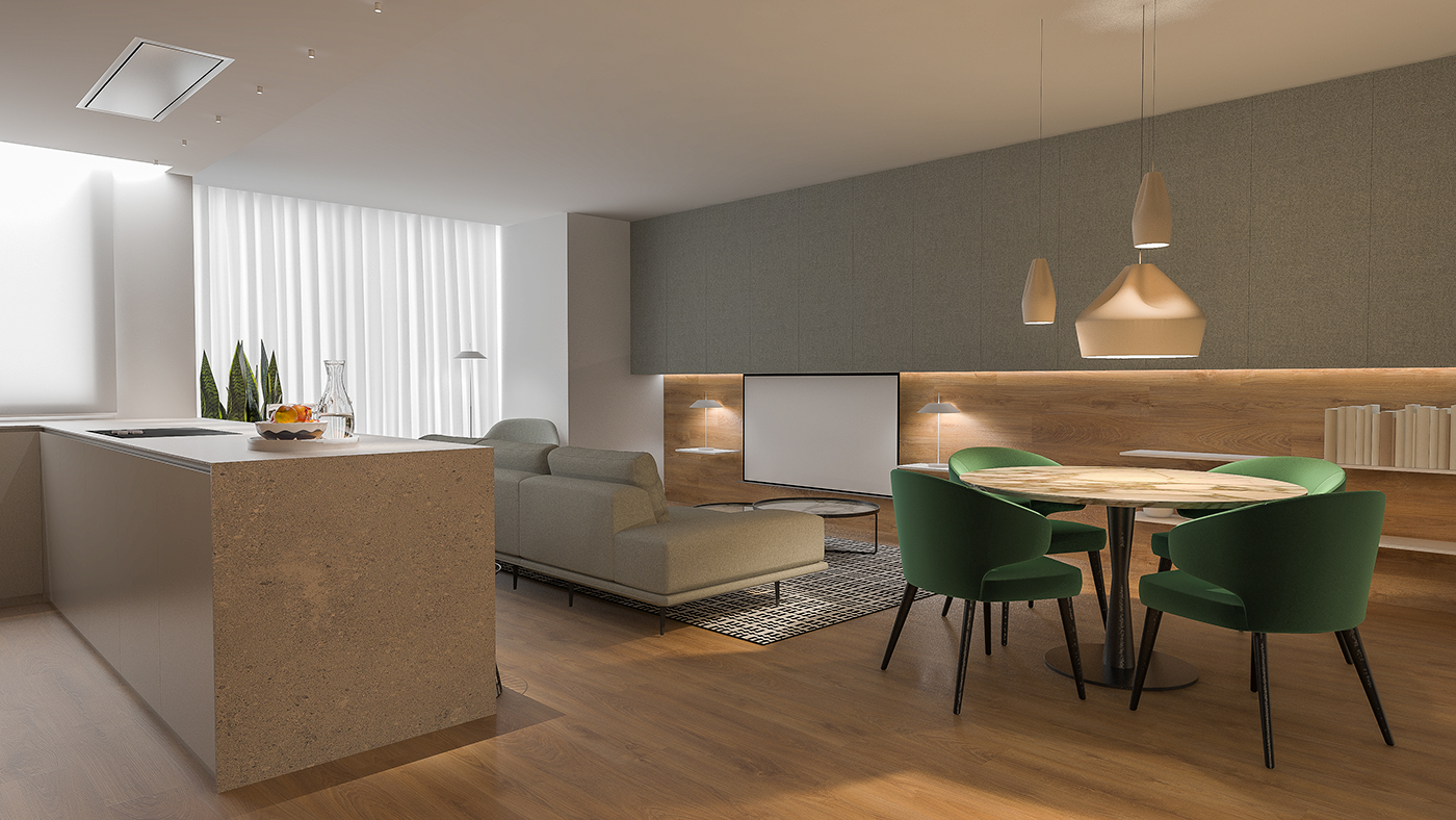 3D lightroom vray livingroom interior design  SketchUP