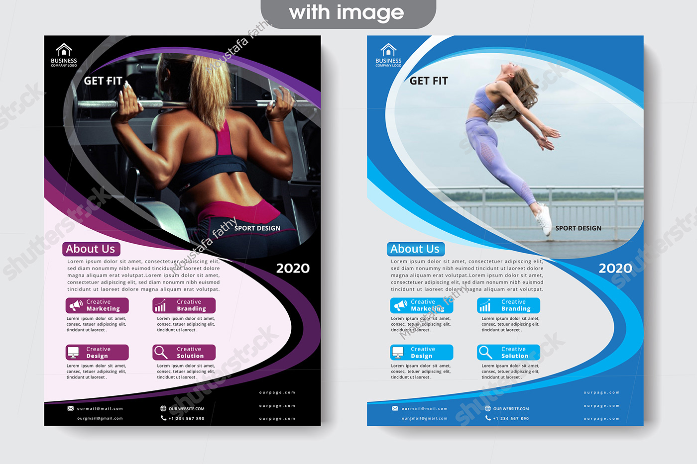 BodyBuilding brochure fitness flyer gym Health real estate sport template workouts