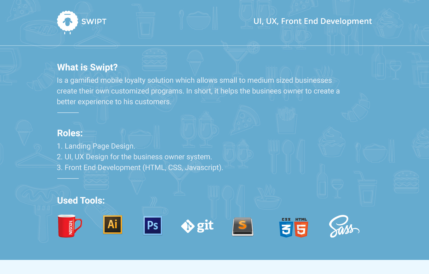 swipt UI ux css frontend HTML webapp Webdesign interaction