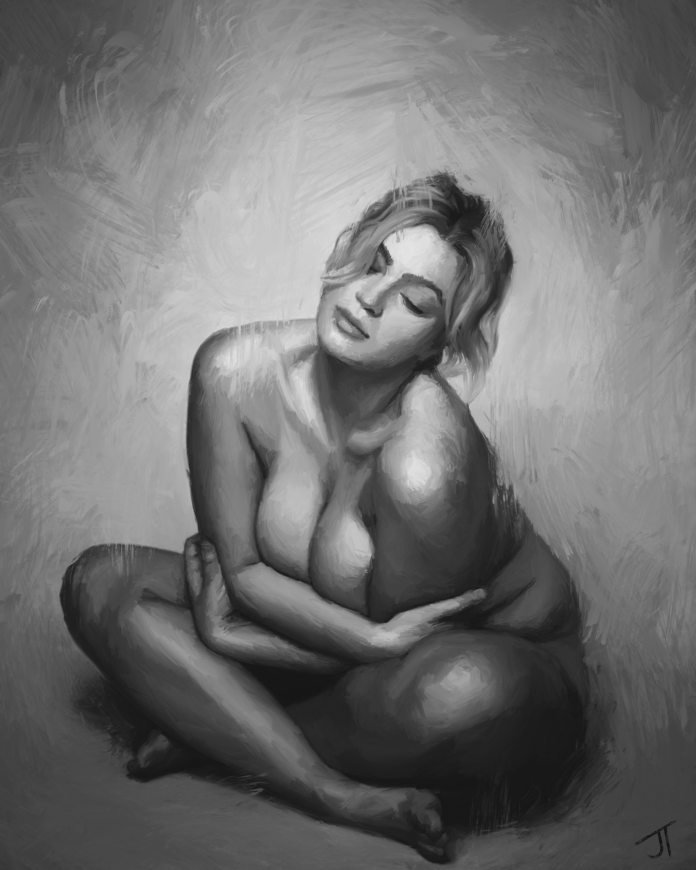 Black And White Nude Art