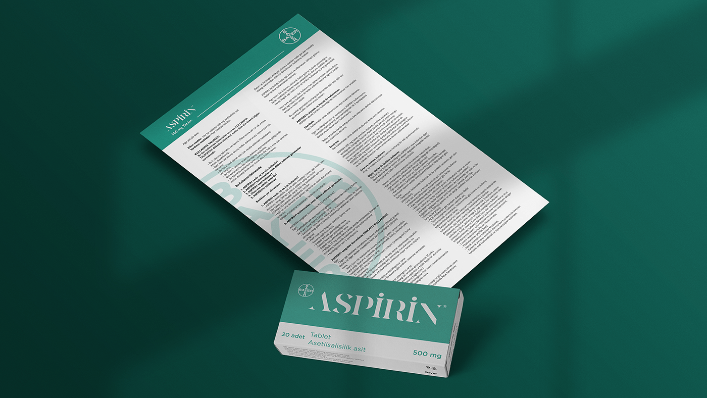 medicine Aspirin Packaging packaging design Bayer