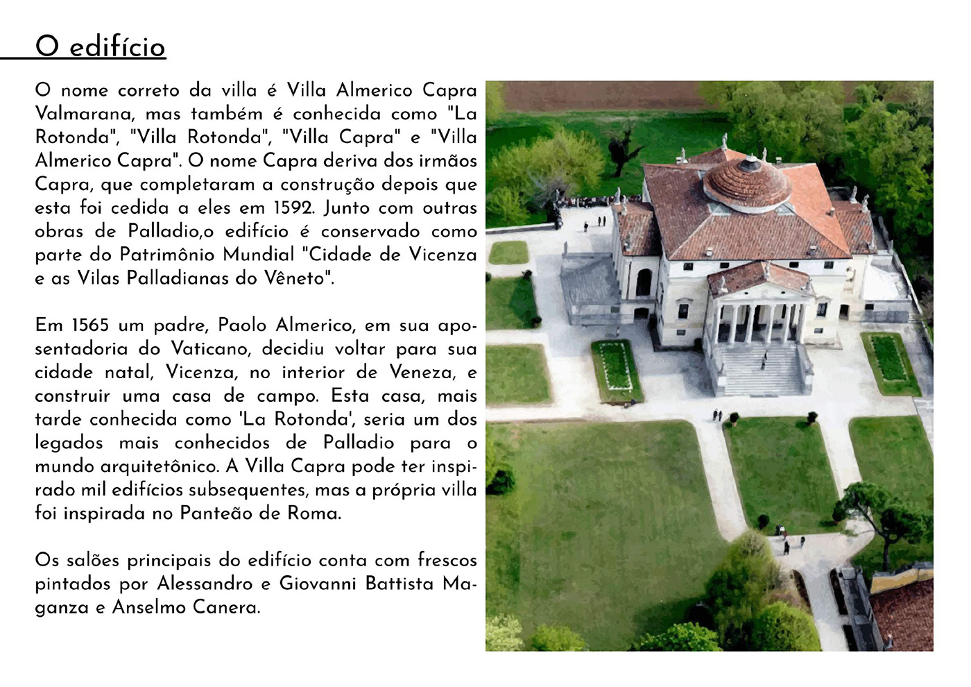 Andrea Palladio ARQUITETURA arqviz La Rotonda Render Villa Capra