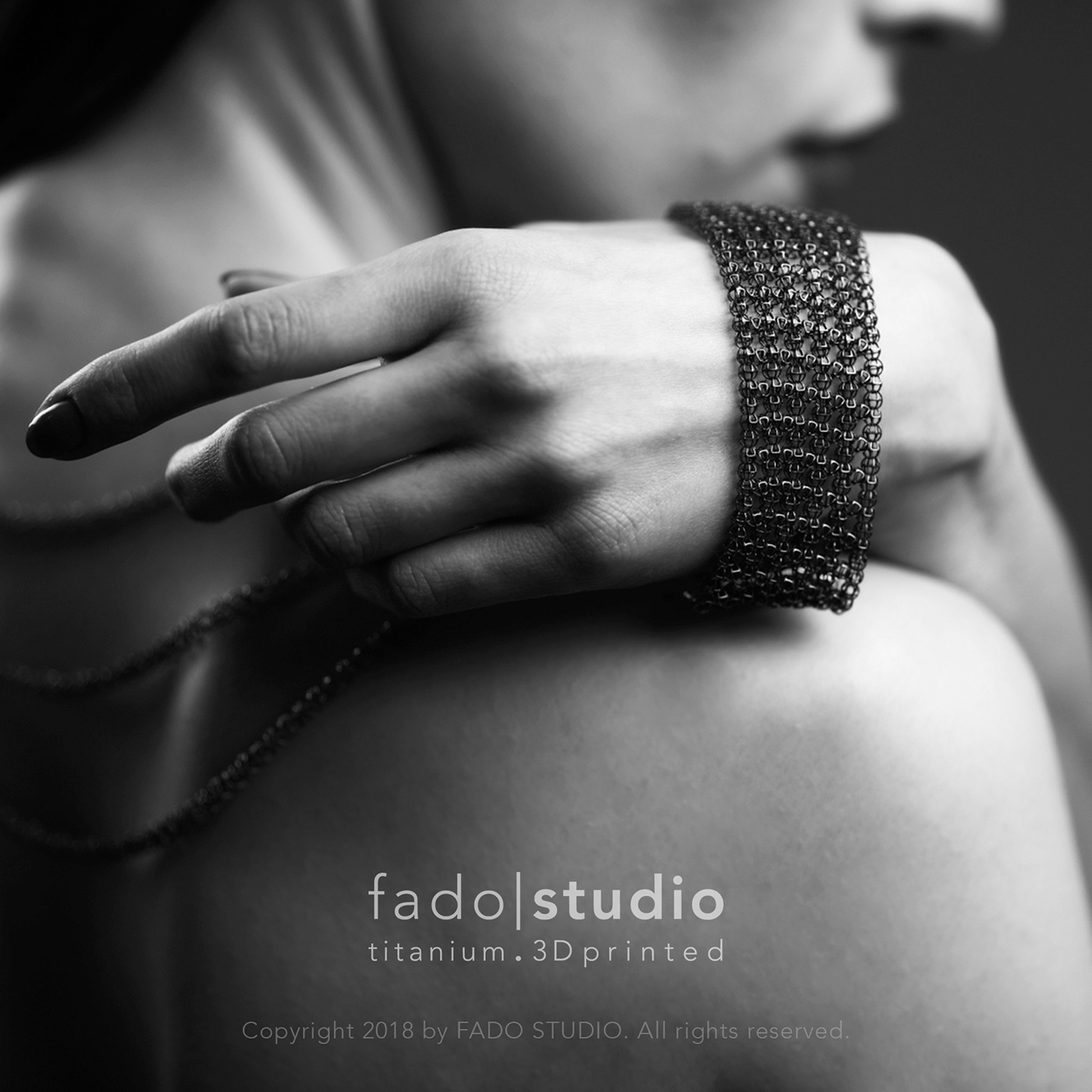 fadostudio fado studio 3d printed Titanium metal printing dmls cyberorganic jewelry Jewellery