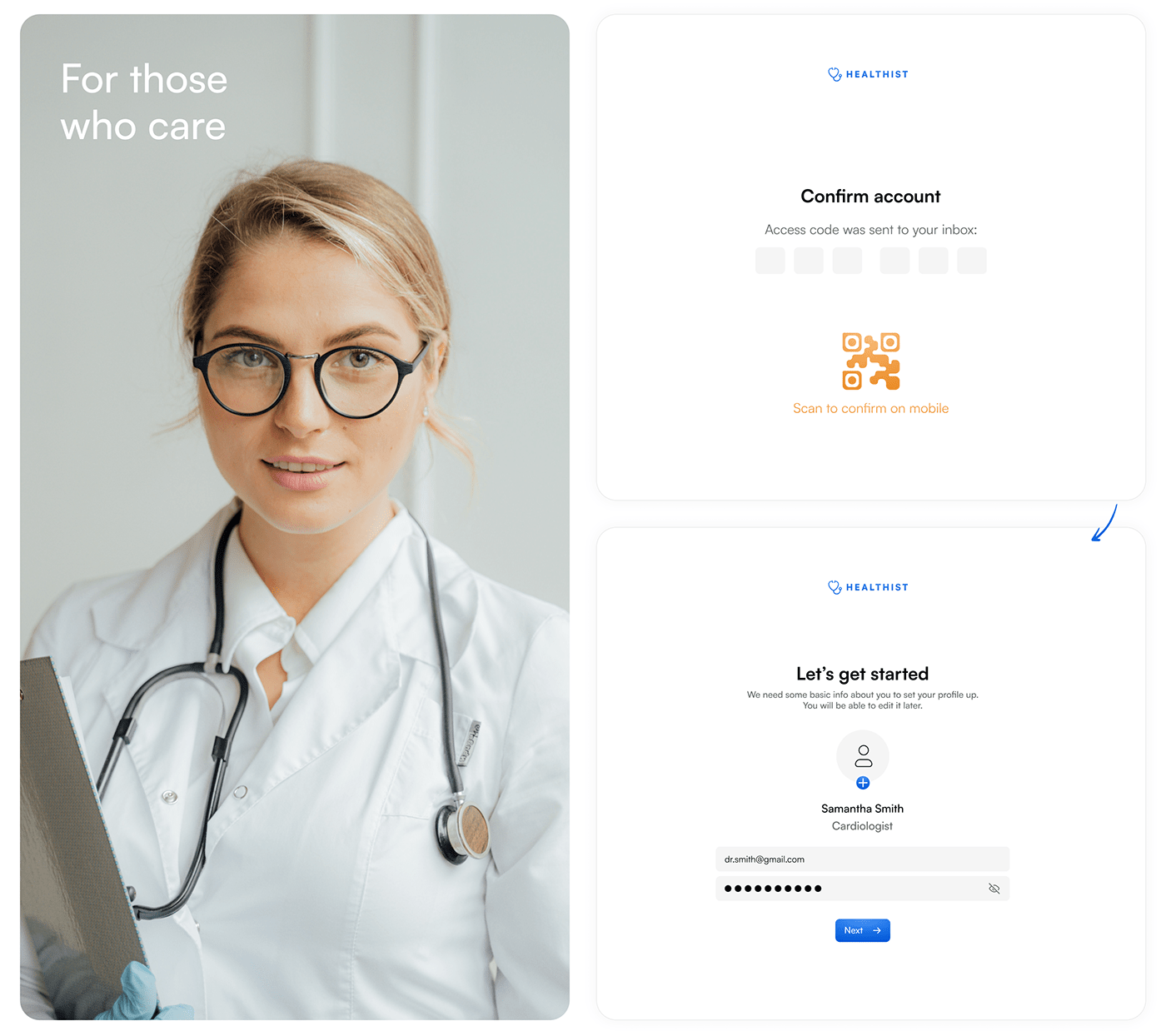 Fireart Health healthcare Managing UI UI/UX ux web app Web Design 