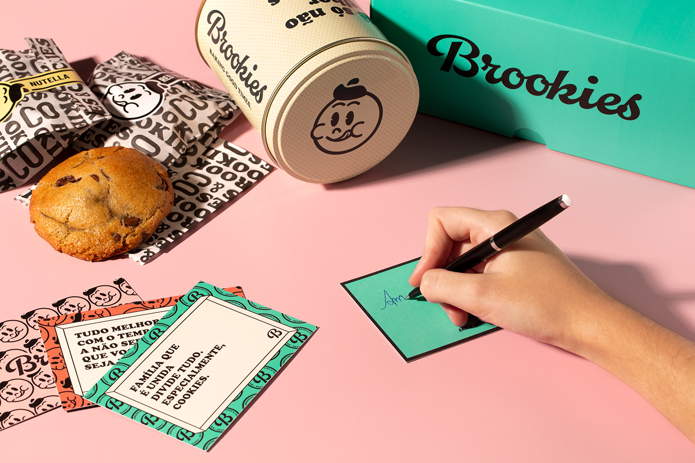 brandidentity branding  brookies brownies cafe cookies design Food  Packaging vintage Adobe Portfolio