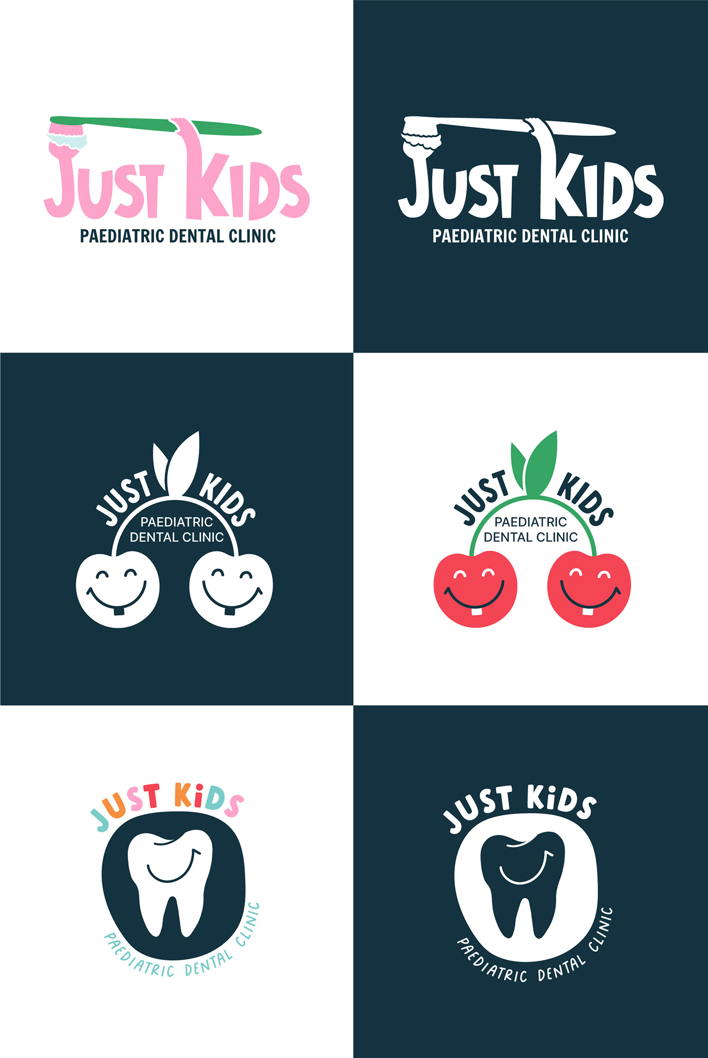 Logo Design logo dental clinic dental designer Kids Logo kids design brand identity Logotype Brand Design