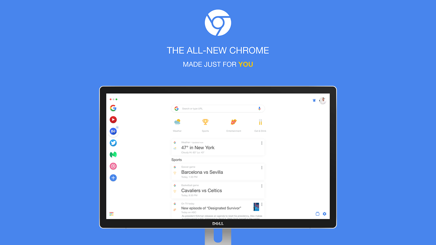 google chrome GOOGLE CHROME redesign concept browser web browser