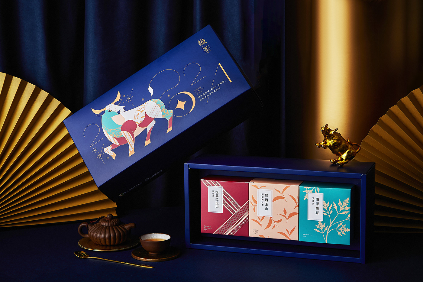 gift box Lunar New Year Packaging tea 包裝 新年禮盒 禮盒設計 茶葉