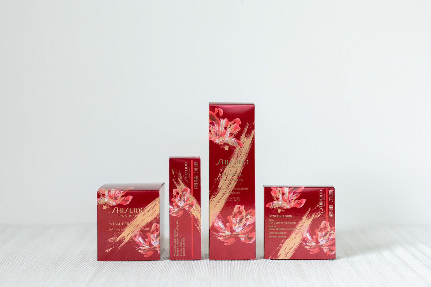art direction  branding  chinese new year Cosmetic Brand design flower Hong Kong ILLUSTRATION  Packaging Shiseido
