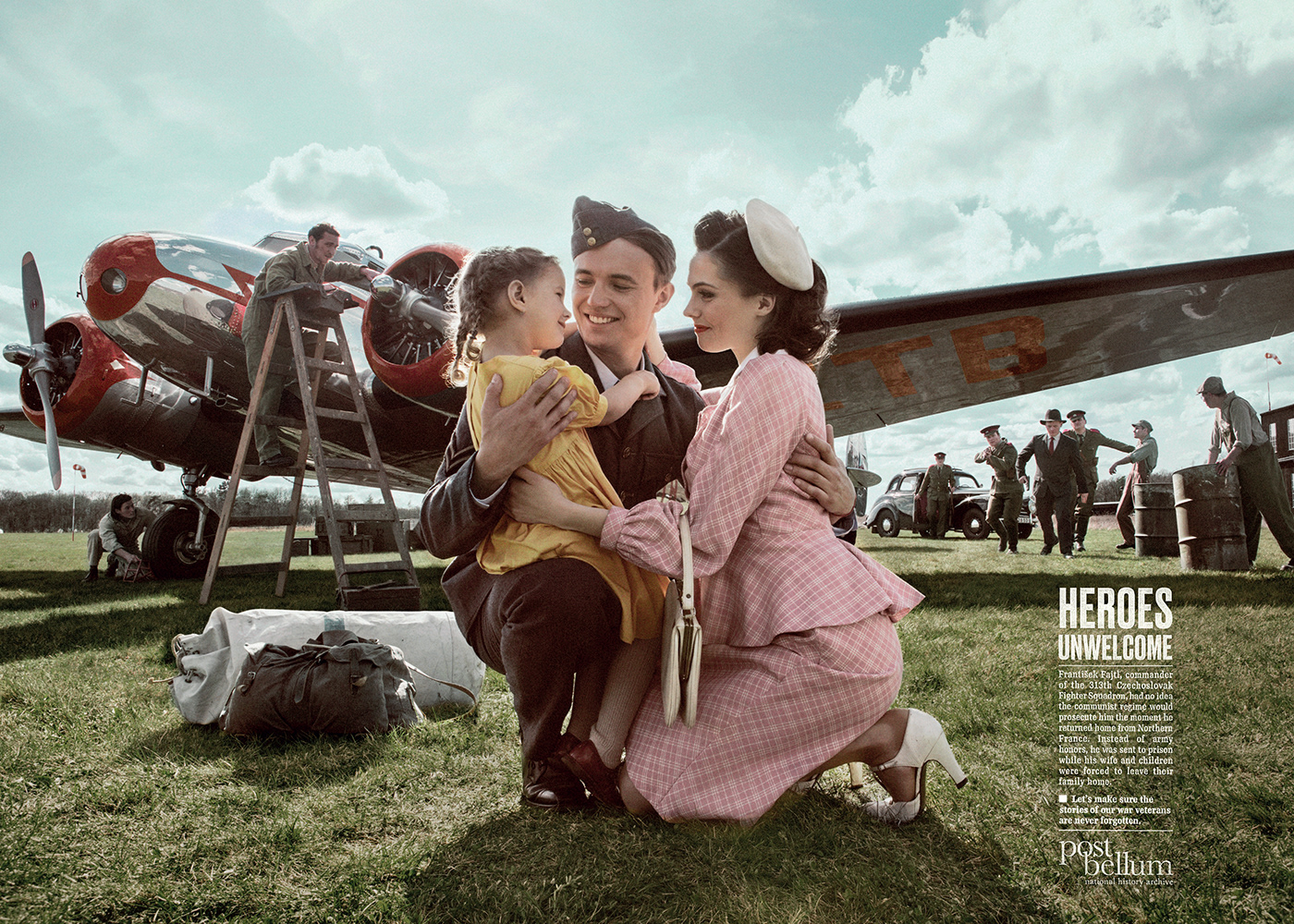 veterans print ad Photography  prague atila martins War Creative Director