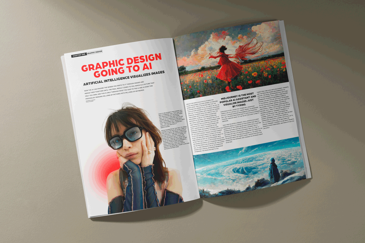 design doodle doodles Graffiti graphic design  magazine Magazine design model modeling painting  