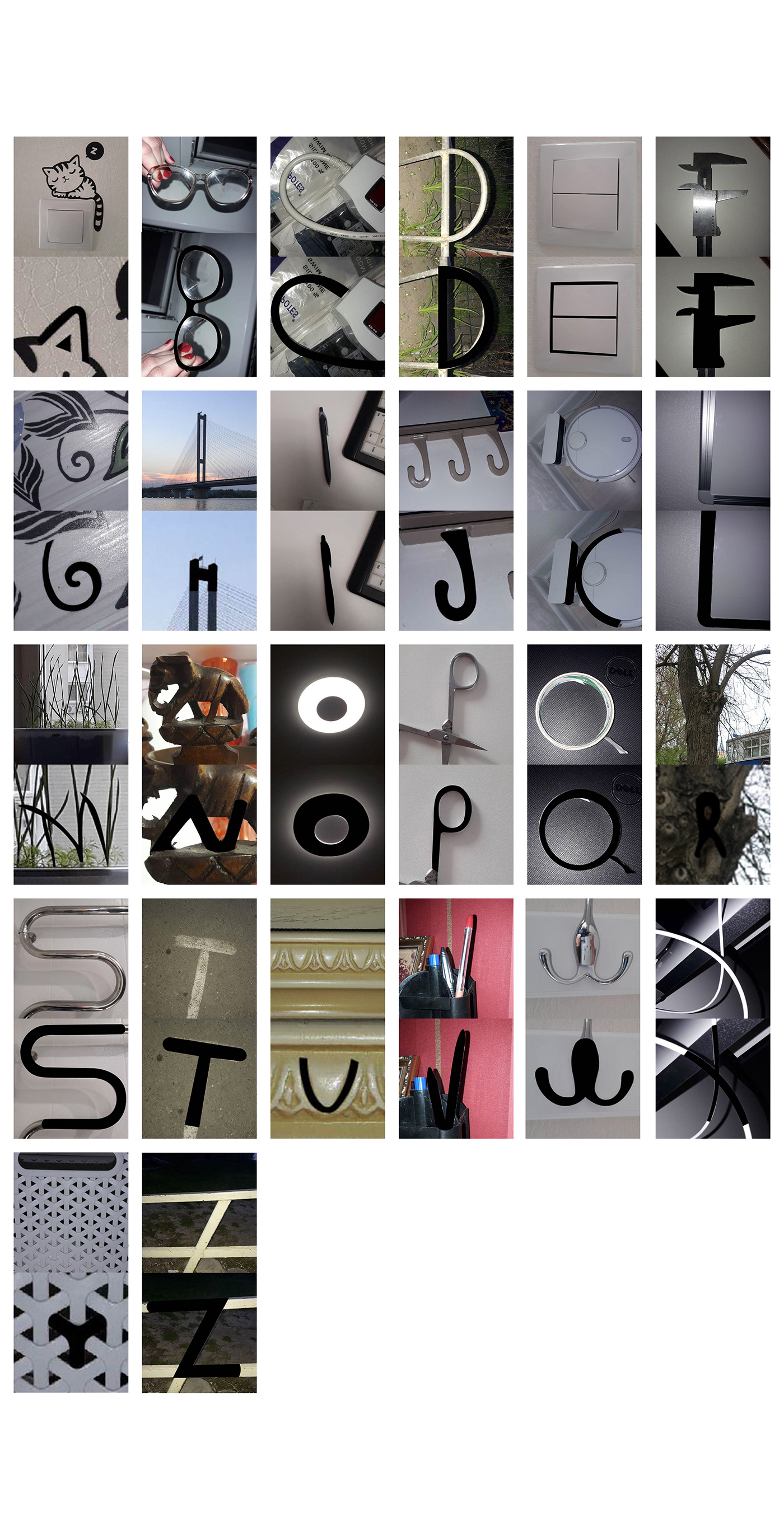 Letter Art alphabet font алфавит   typographic типографика