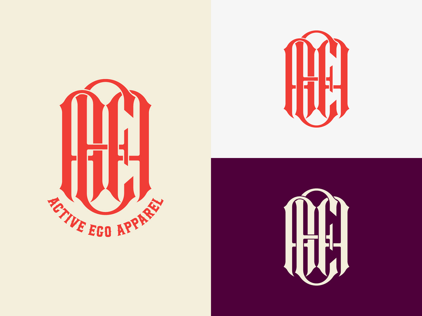 monogram clothing brand logo clothing logo brand identity monogram logo AEA