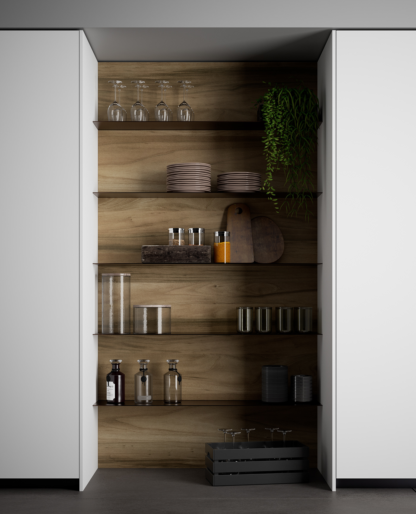 Behance design inspiration 2020 Interior kitchen living maverickrender minimal new rendering