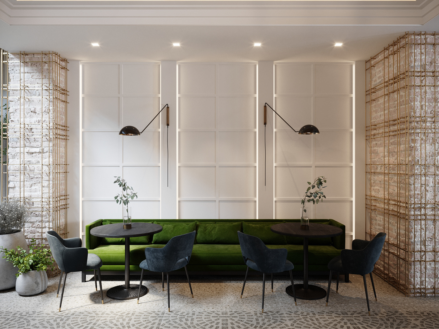 3dsmax corona design hotel minimal modern