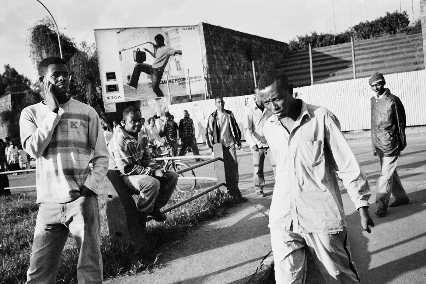ethiopia africa black and white Street people street life hardship Addis Ababa monochrome 35mm photo habesha