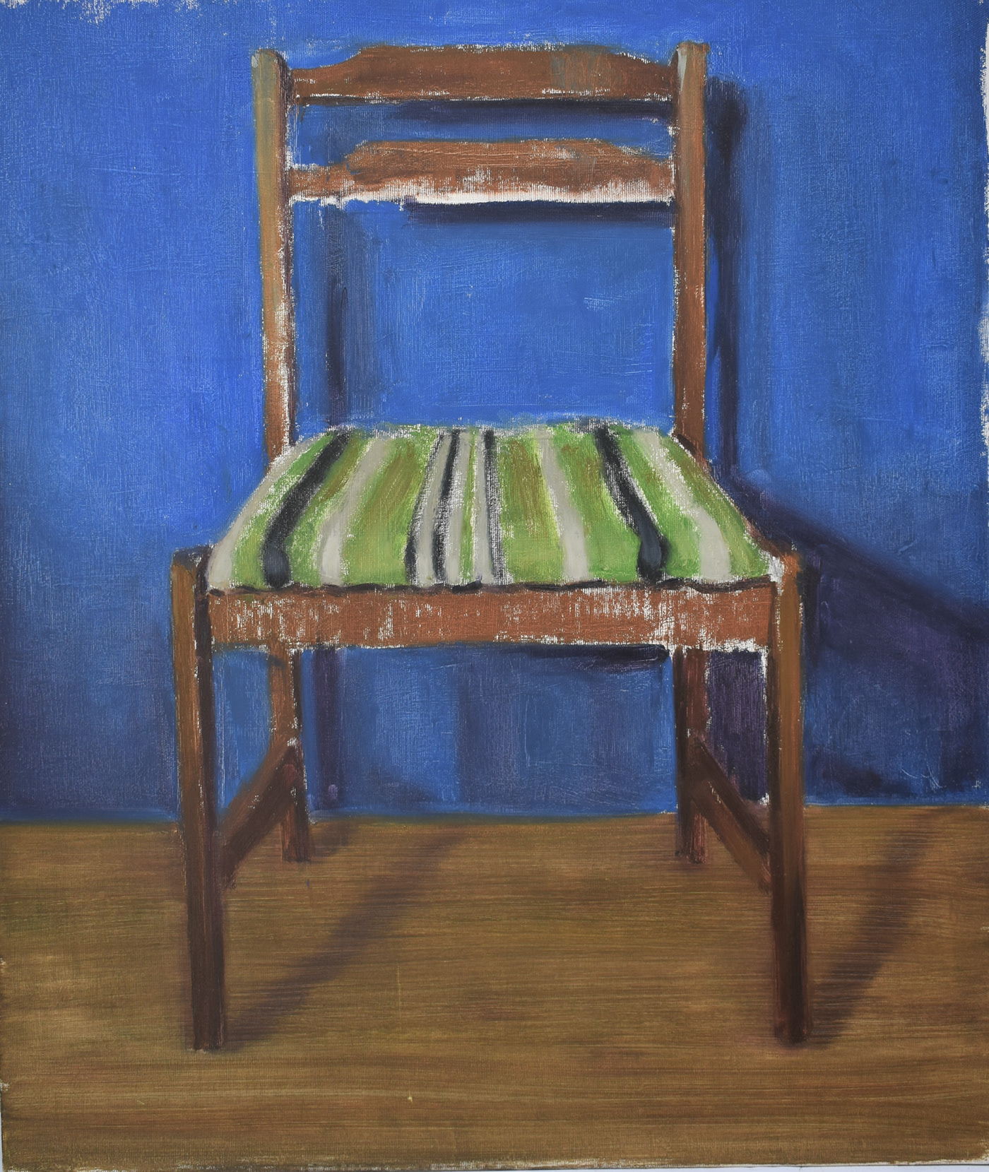 painting   chair Realism romania cluj blue gesso Interior room spring
