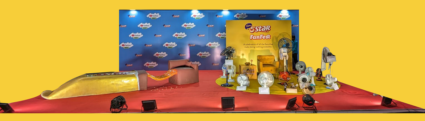 Display experience design Cadbury youtube chocolate brand Advertising  5star arushi bajaria fanfest