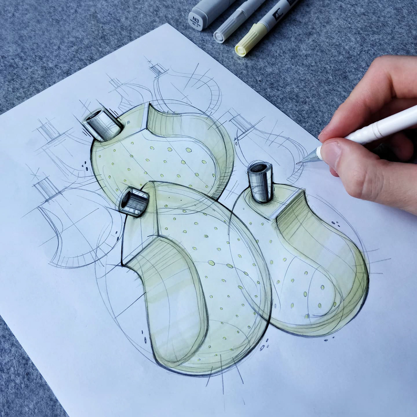 design designer Drawing  product produkt sketch sketcher sketching technical zeichnen