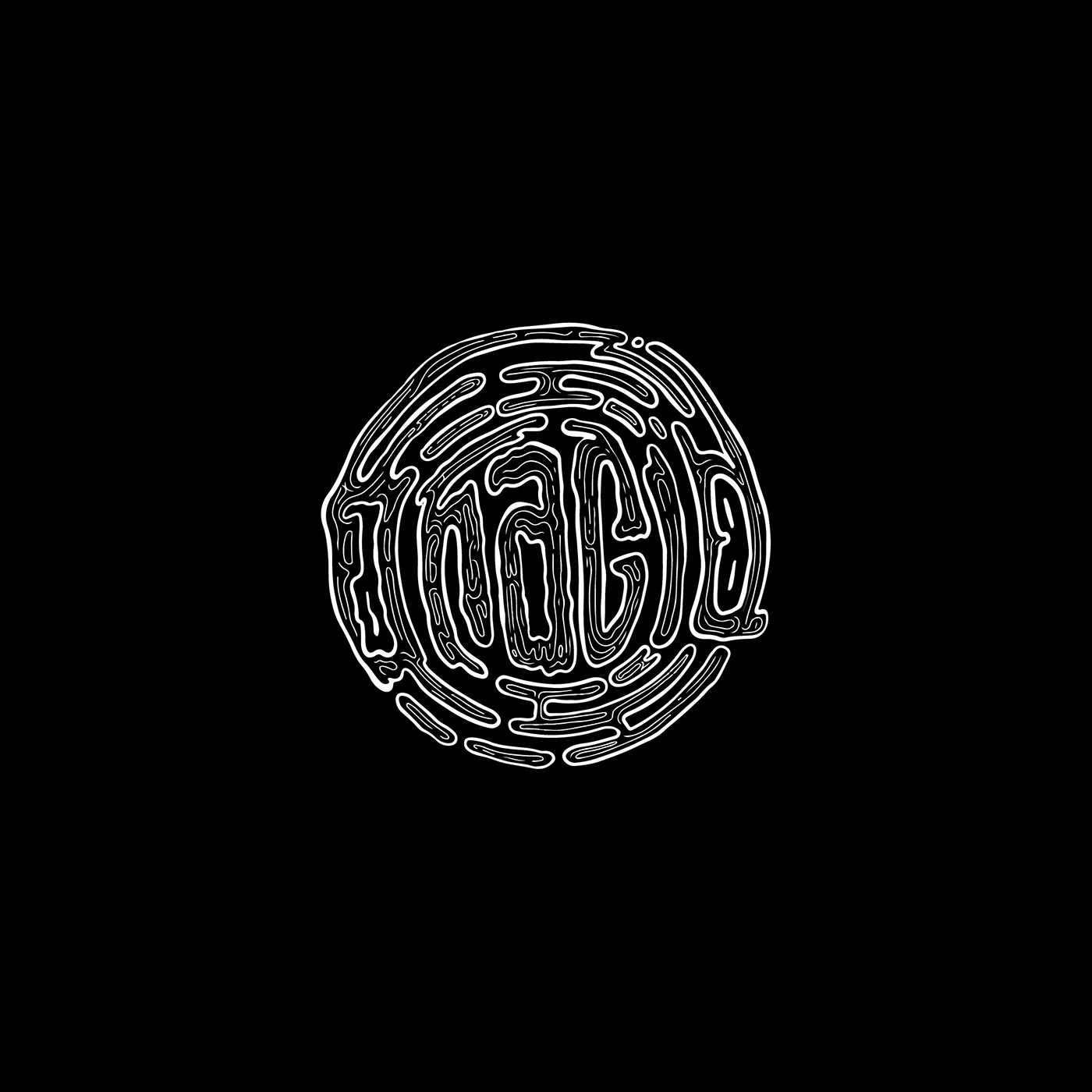 acid band nepal graphic logo design