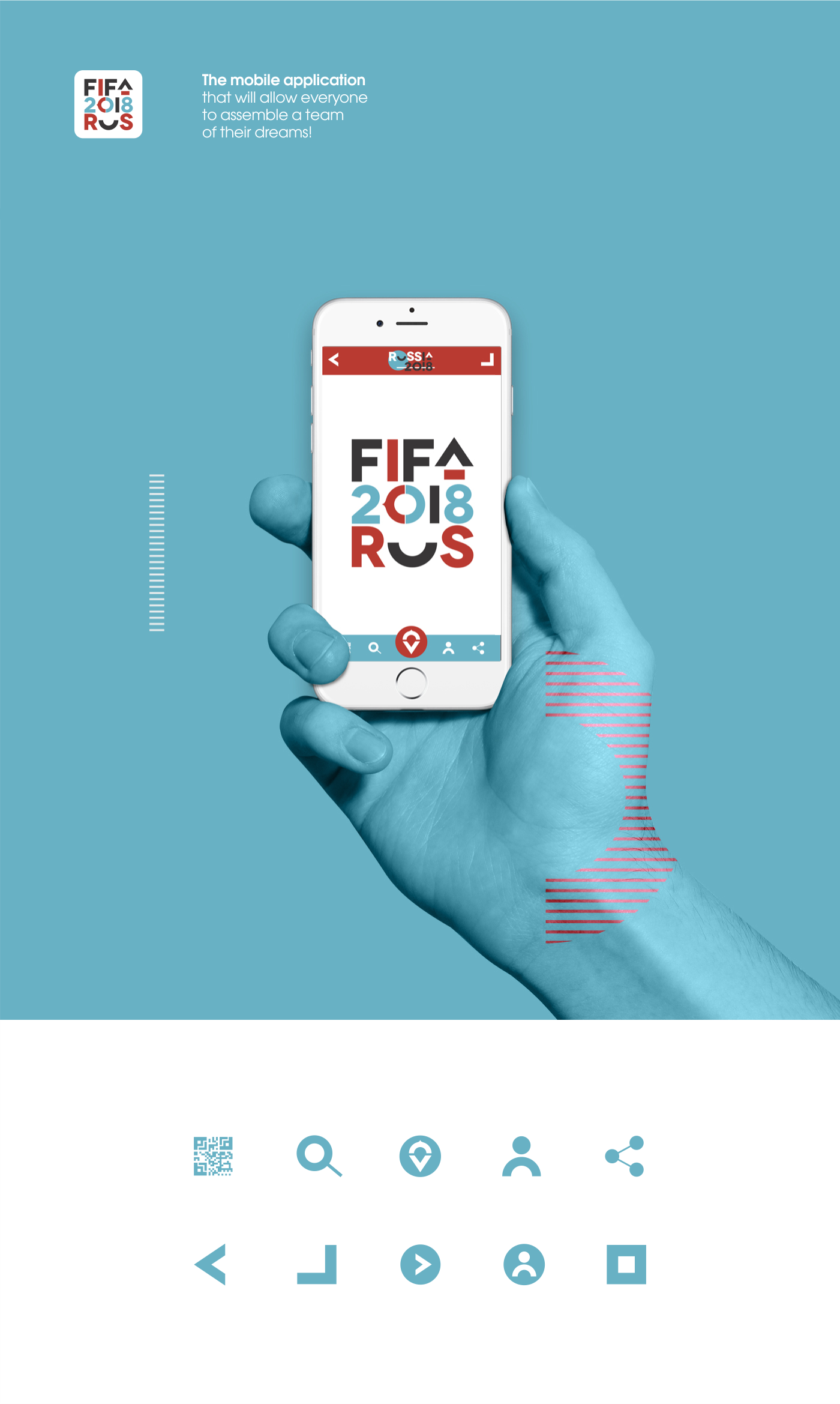 app Mobile app Interface interactive FIFA world cup football Championship
