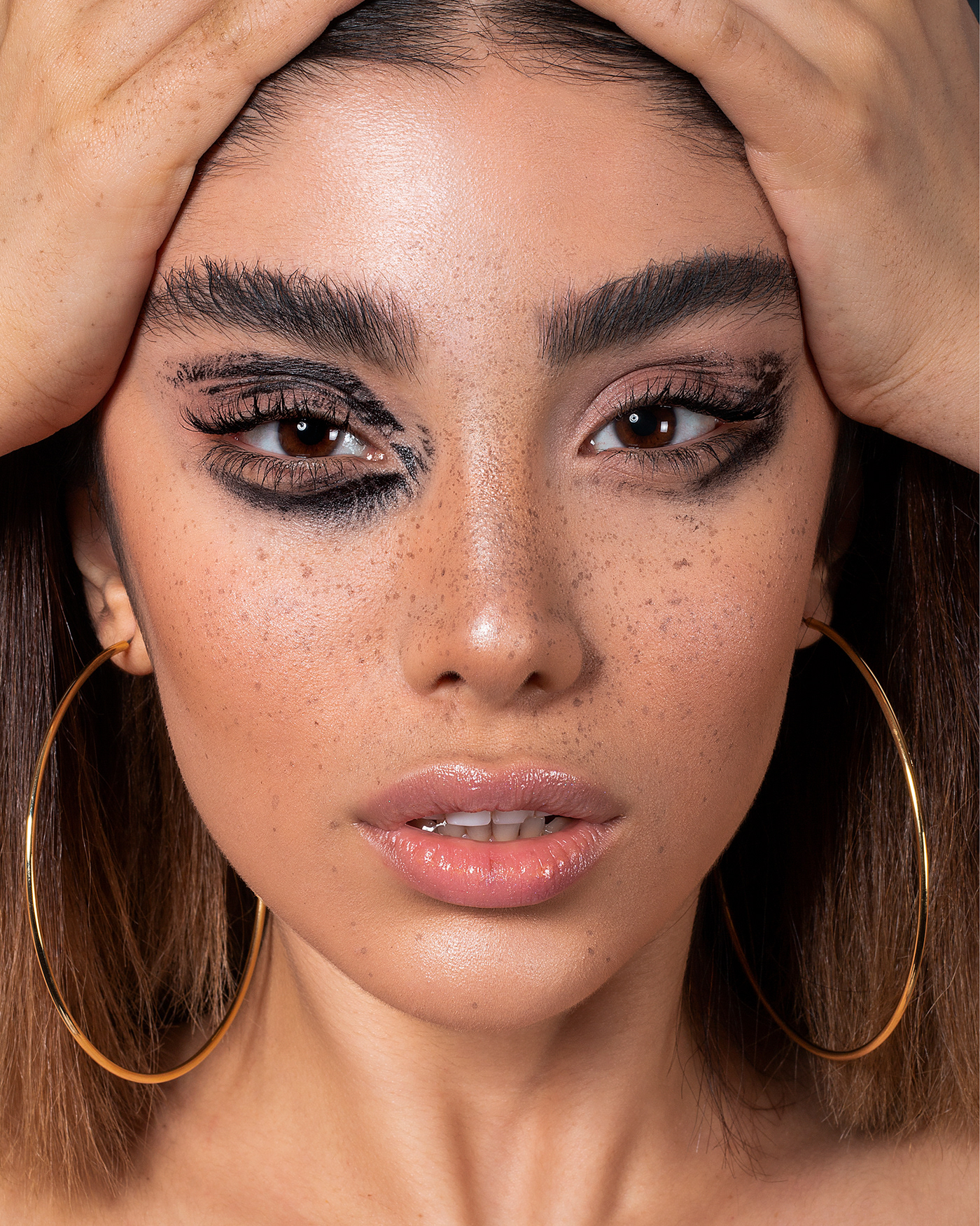 art Art Director beauty editorial Fashion  magazine makeup makeup artist portrait retouch