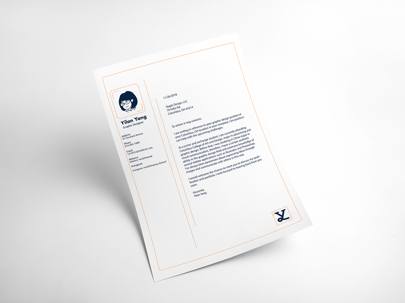 Personal Identity self branding ILLUSTRATION  Self Promotion business card Resume coverletter logo video cover head
