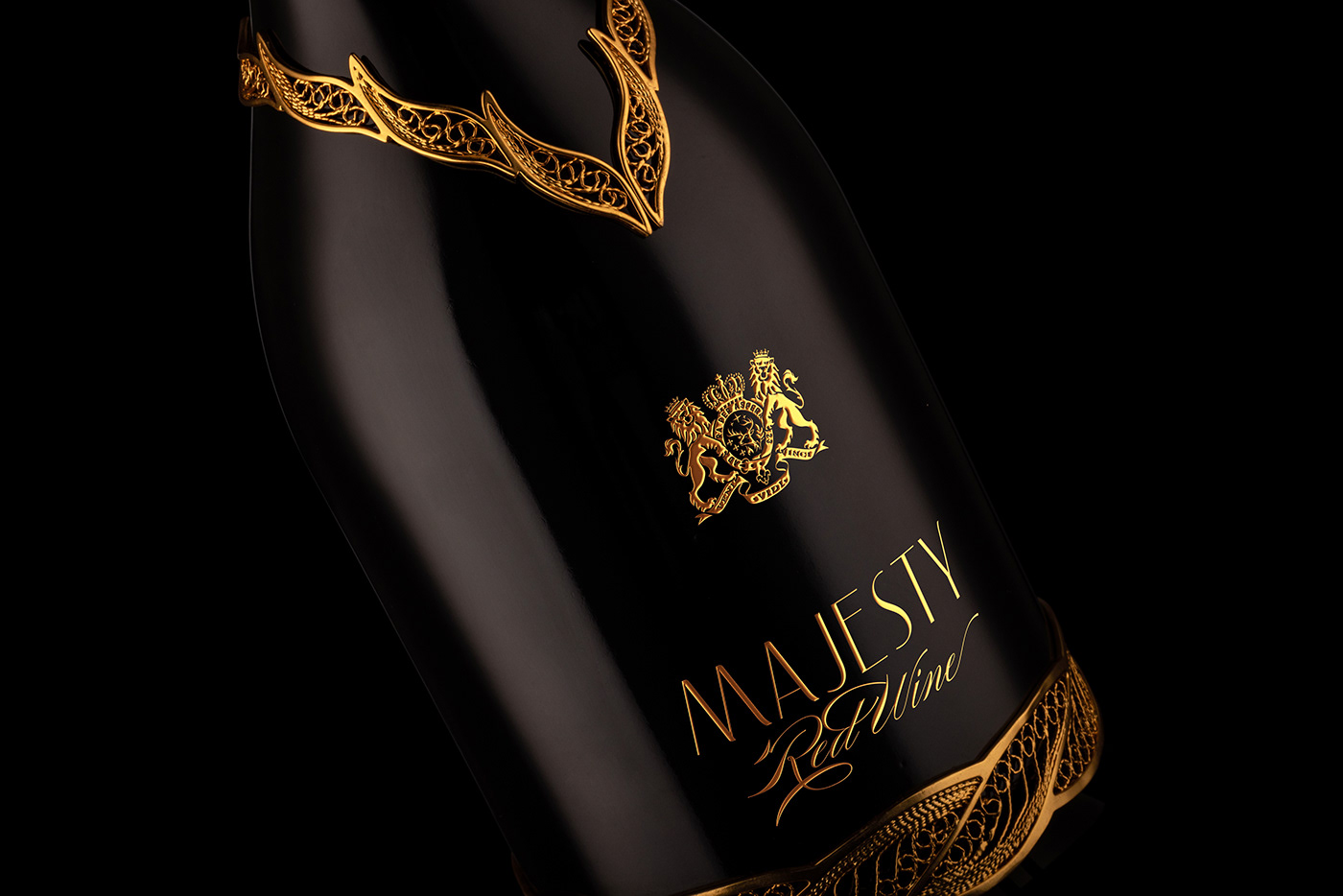 gold luxury packaging design premium wine
