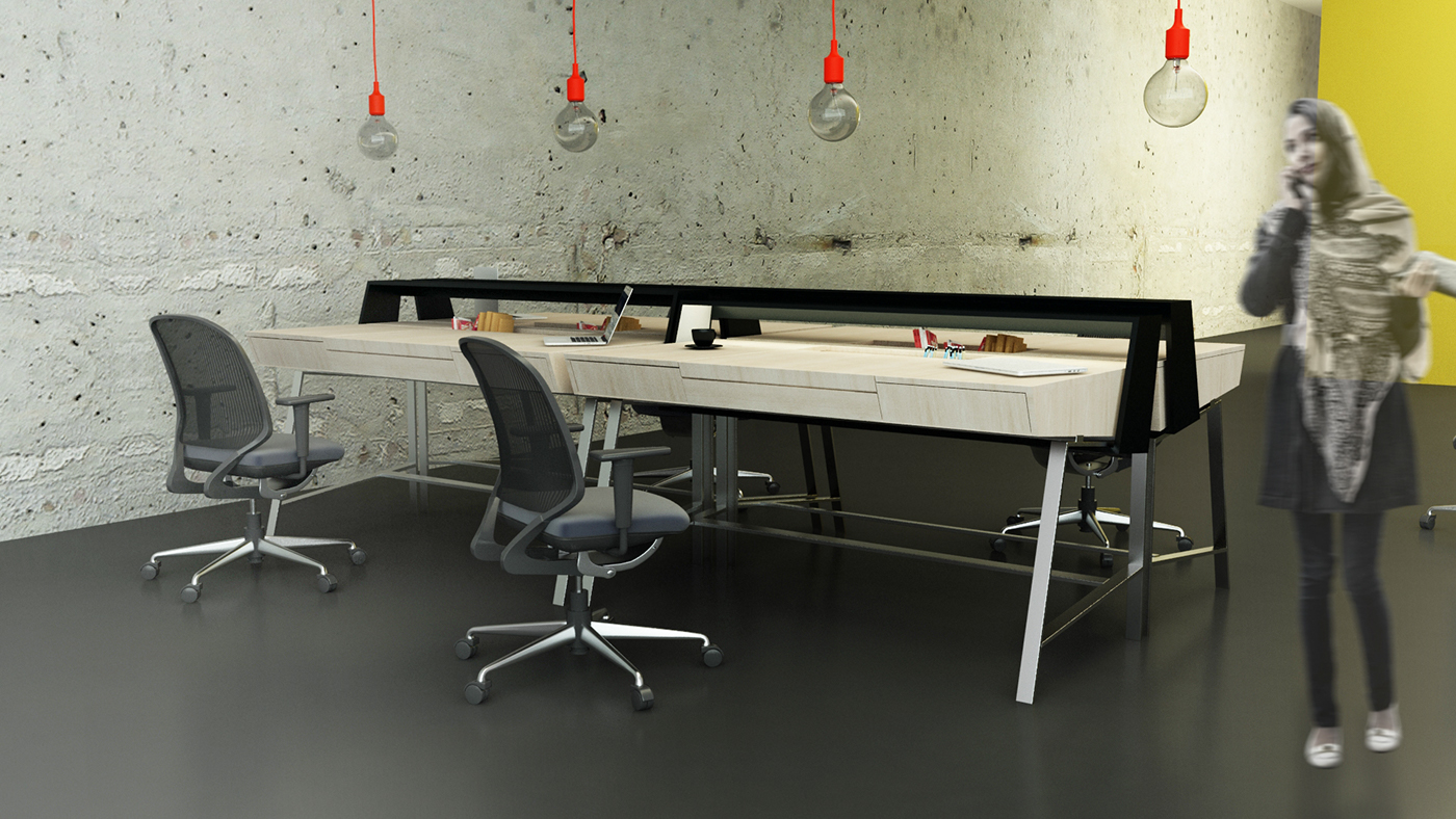 table design minimal Worktable functional furniture design  product design  desk